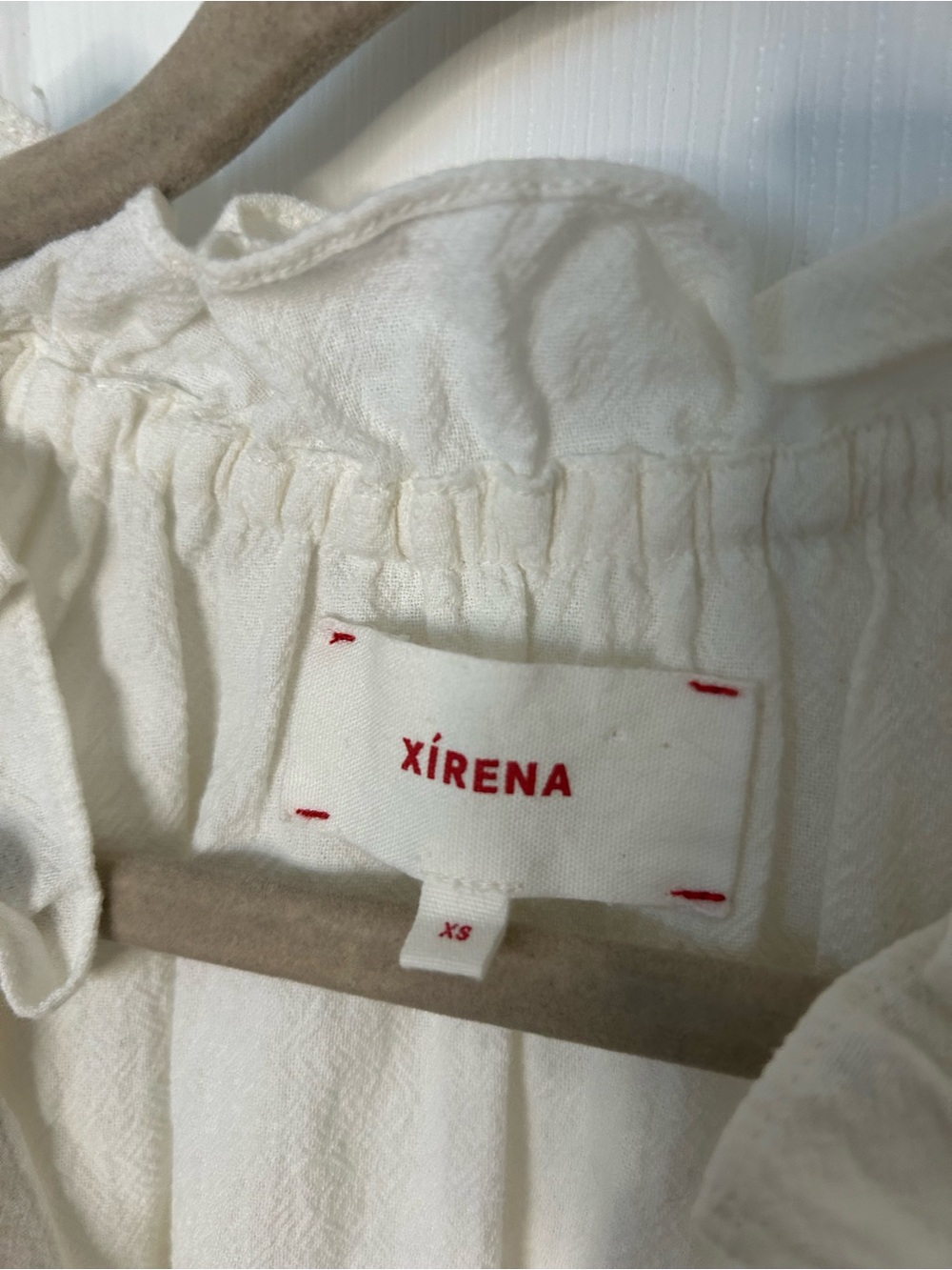 Xirena Elyza Embroidered Ruffle-Trim Top - Picture 6 of 11